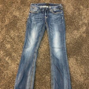 Express Rerock size 8long 8L jeans EUC